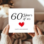60th Anniversary Card For Husband Wife Grandparents