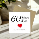 60th Anniversary Card For Husband Wife Grandparents
