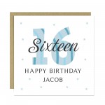 Personalised 16th Birthday Cards For Men Brother Son Grandson