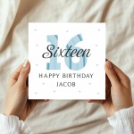 Personalised 16th Birthday Cards For Men Brother Son Grandson