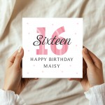 Personalised 16th Birthday Cards For Women Daughter Sister