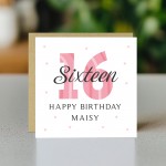 Personalised 16th Birthday Cards For Women Daughter Sister