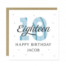 Personalised 18th Birthday Cards For Men Brother Son Grandson