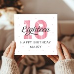 Personalised 18th Birthday Cards For Women Daughter Sister