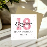Personalised 18th Birthday Cards For Women Daughter Sister