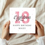 Personalised 18th Birthday Cards For Women Daughter Sister