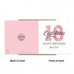 Personalised 18th Birthday Cards For Women Daughter Sister