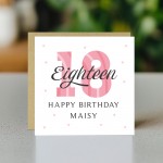 Personalised 18th Birthday Cards For Women Daughter Sister