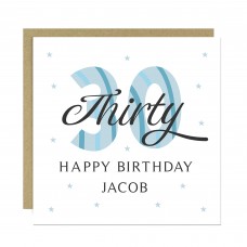 Personalised 30th Birthday Cards For Men Dad Brother Uncle Son