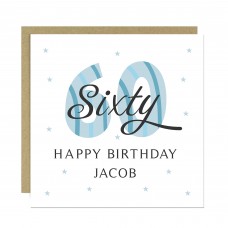 Personalised 60th Birthday Card For Men For Dad Grandad Uncle