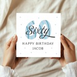 Personalised 60th Birthday Card For Men For Dad Grandad Uncle