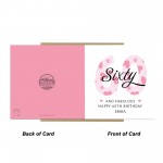 60th Birthday Cards For Women 60 And Fabulous Personalised Card