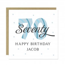 Personalised 70th Birthday Cards For Men Dad Grandad Uncle