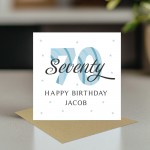 Personalised 70th Birthday Cards For Men Dad Grandad Uncle