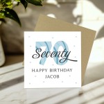 Personalised 70th Birthday Cards For Men Dad Grandad Uncle