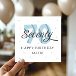Personalised 70th Birthday Cards For Men Dad Grandad Uncle