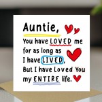 Birthday Card For Auntie With Kraft Envelope Thank You Card