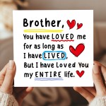 Birthday Card For Brother With Kraft Envelope Thank You Card