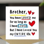 Birthday Card For Brother With Kraft Envelope Thank You Card