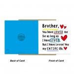 Birthday Card For Brother With Kraft Envelope Thank You Card