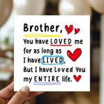 Birthday Card For Brother With Kraft Envelope Thank You Card