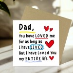 Card For Dad With Kraft Envelope Included Dad Cards For Birthday