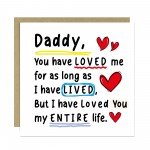 Card For Daddy With Kraft Envelope Daddy Birthday Card
