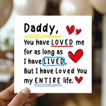 Card For Daddy With Kraft Envelope Daddy Birthday Card