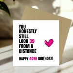 Funny 40th Birthday Card For Women Cards For 40th Birthday