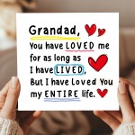 Card For Grandad With Kraft Envelope Grandad Birthday Card