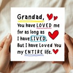 Card For Grandad With Kraft Envelope Grandad Birthday Card