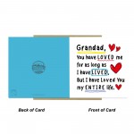 Card For Grandad With Kraft Envelope Grandad Birthday Card
