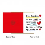 Card For Great Grandma With Kraft Envelope Included Great Grandm
