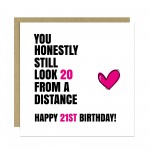 Funny 21st Birthday Card For Women Cards For 21st Birthday