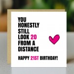 Funny 21st Birthday Card For Women Cards For 21st Birthday