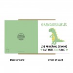 Grandad Birthday Card for Him Grandadsaurus Grandad Card