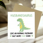 Husband Birthday Card for Him Husbandsaurus Card For Anniversary