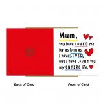 Card For Mum With Kraft Envelope Mummy Birthday Card From Son