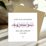Personalised 30th Wedding Anniversary Card For Husband Wife