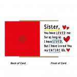 Birthday Card For Sister With Kraft Envelope Thank You Card