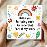 Teacher Thank You Card End of School Term Appreciation Card