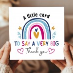 thank you card Gift card for teacher friend her him appreciation