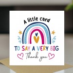 thank you card Gift card for teacher friend her him appreciation