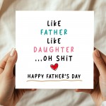 Funny Fathers Day Card For Dad From Daughter With Kraft Envelope