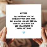 Personalised Son Birthday Card With Any Name Incredible Son Card