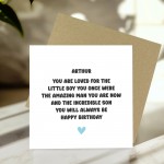 Personalised Son Birthday Card With Any Name Incredible Son Card