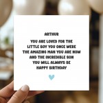 Personalised Son Birthday Card With Any Name Incredible Son Card