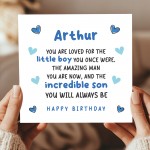 Son Birthday Card Personalised With Any Name Incredible Son Card