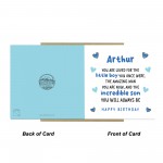 Son Birthday Card Personalised With Any Name Incredible Son Card