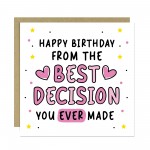 Funny Birthday Card For Husband Wife Boyfriend Girlfriend Joke